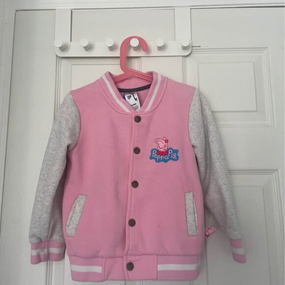 Kids peppa pig pink jacket size 7T - Picture 1 of 2